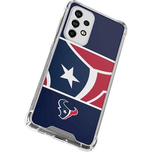 NFL Houston Texans Zone Block Galaxy A53 5G Clear Case