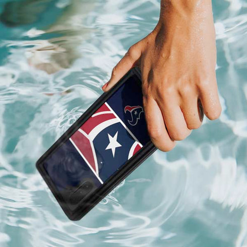 NFL Houston Texans Zone Block Galaxy Note 10 Waterproof Case