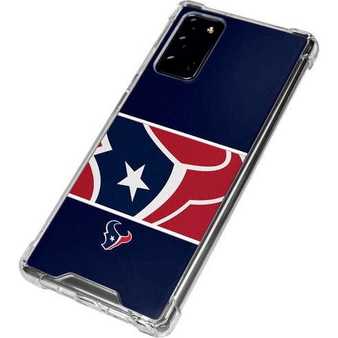 NFL Houston Texans Zone Block Galaxy Note20 5G Clear Case
