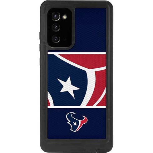 NFL Houston Texans Zone Block Galaxy Note20 5G Waterproof Case