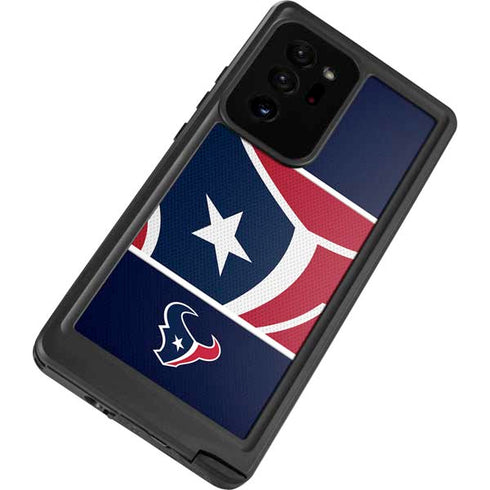 NFL Houston Texans Zone Block Galaxy Note20 Ultra 5G Waterproof Case