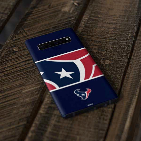 NFL Houston Texans Zone Block Galaxy S10 Plus Skin