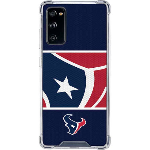 NFL Houston Texans Zone Block Galaxy S20 FE Clear Case