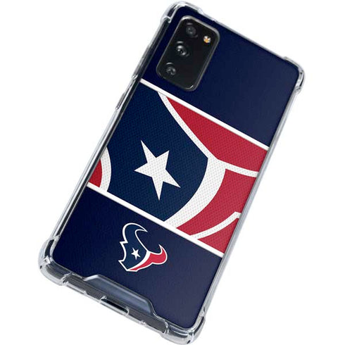 NFL Houston Texans Zone Block Galaxy S20 FE Clear Case