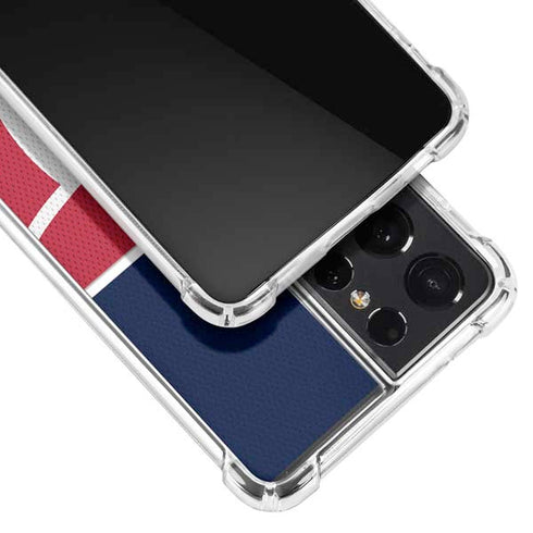 NFL Houston Texans Zone Block Galaxy S21 Ultra 5G Clear Case
