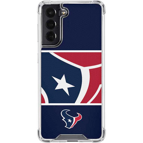 NFL Houston Texans Zone Block Galaxy S22 Clear Case