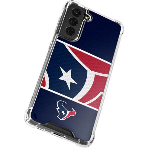 NFL Houston Texans Zone Block Galaxy S22 Clear Case