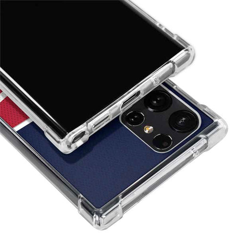 NFL Houston Texans Zone Block Galaxy S22 Ultra Clear Case