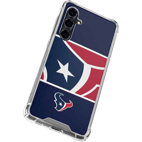 NFL Houston Texans Zone Block Galaxy S23 FE Clear Case