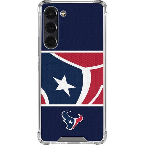 NFL Houston Texans Zone Block Galaxy S23 Plus Clear Case