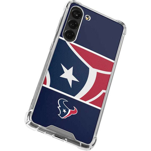 NFL Houston Texans Zone Block Galaxy S23 Plus Clear Case