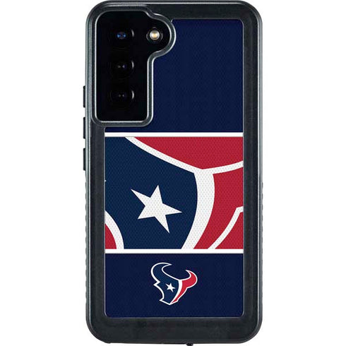 NFL Houston Texans Zone Block Galaxy S23 Plus Waterproof Case