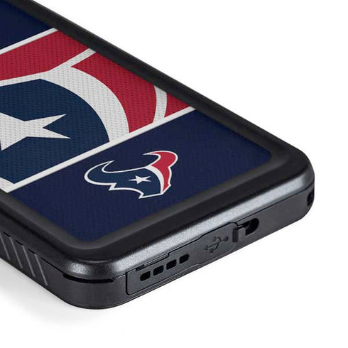 NFL Houston Texans Zone Block Galaxy S23 Waterproof Case