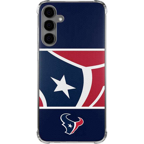 NFL Houston Texans Zone Block Galaxy S24 Plus Clear Case