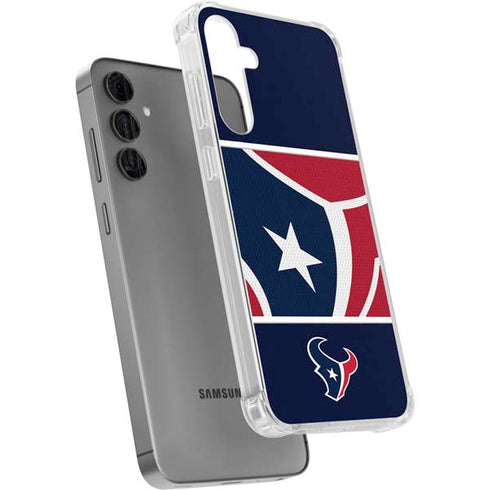 NFL Houston Texans Zone Block Galaxy S24 Plus Clear Case