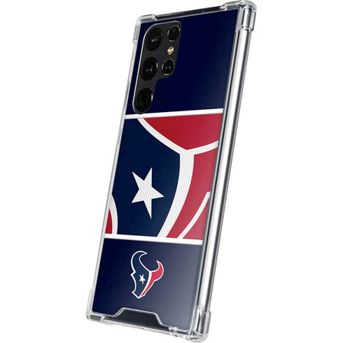 NFL Houston Texans Zone Block Galaxy S24 Ultra Clear Case