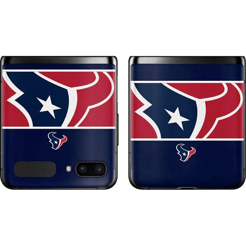 NFL Houston Texans Zone Block Galaxy Z Flip Skin