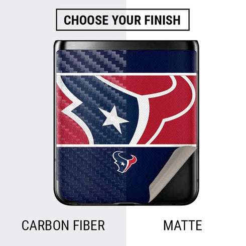 NFL Houston Texans Zone Block Galaxy Z Flip Skin