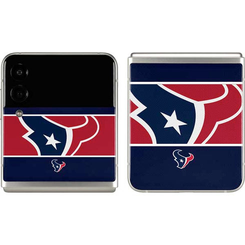 NFL Houston Texans Zone Block Galaxy Z Flip3 5G Skin