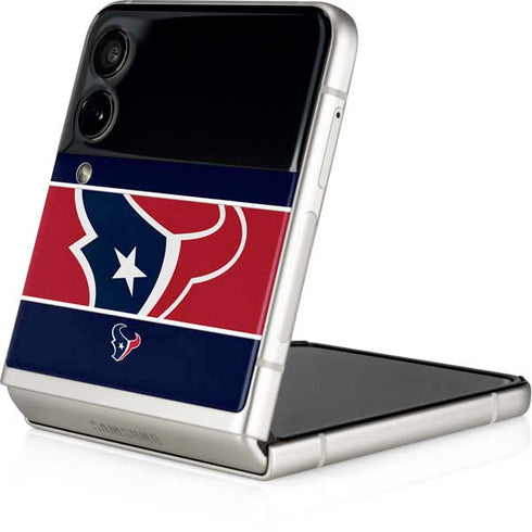 NFL Houston Texans Zone Block Galaxy Z Flip3 5G Skin