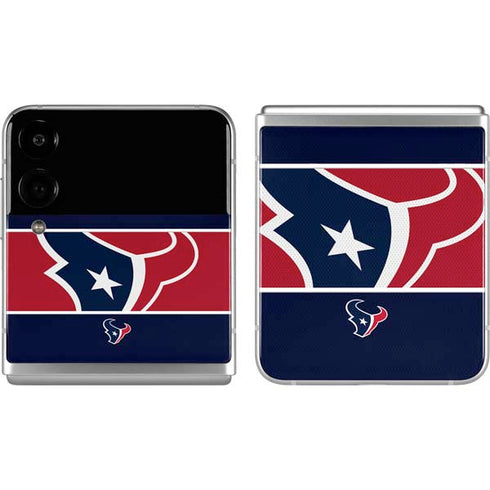 NFL Houston Texans Zone Block Galaxy Z Flip4 5G Skin