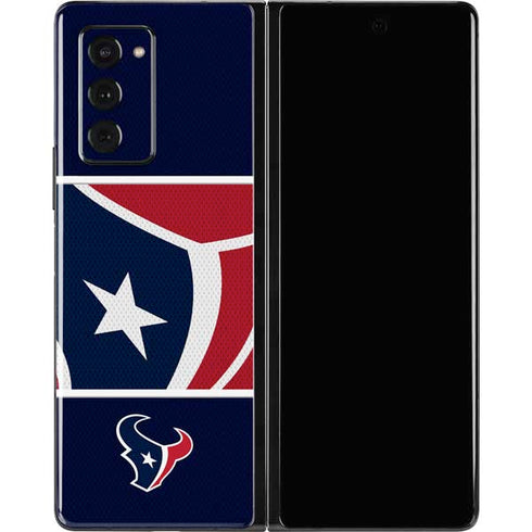 NFL Houston Texans Zone Block Galaxy Z Fold2 5G Skin