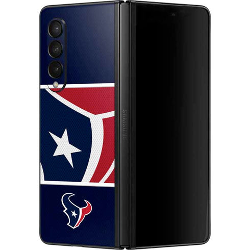 NFL Houston Texans Zone Block Galaxy Z Fold3 5G Skin