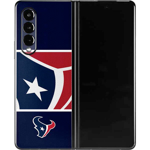 NFL Houston Texans Zone Block Galaxy Z Fold3 5G Skin