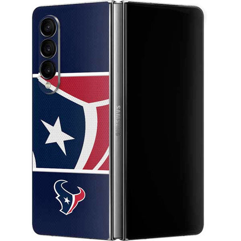 NFL Houston Texans Zone Block Galaxy Z Fold4 5G Skin