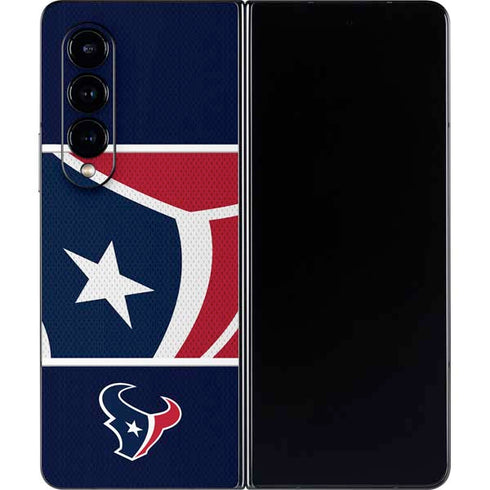 NFL Houston Texans Zone Block Galaxy Z Fold4 5G Skin