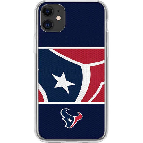NFL Houston Texans Zone Block iPhone 11 Clear Case