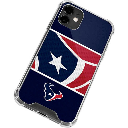 NFL Houston Texans Zone Block iPhone 12 Mini Clear Case