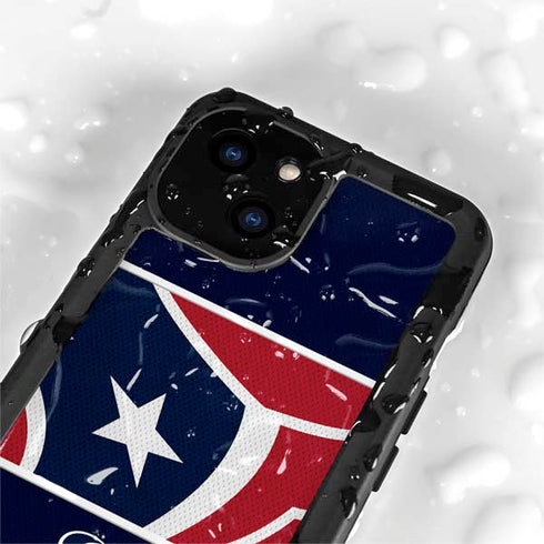 NFL Houston Texans Zone Block iPhone 13 Mini Waterproof Case