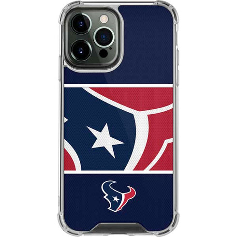 NFL Houston Texans Zone Block iPhone 13 Pro Max Clear Case