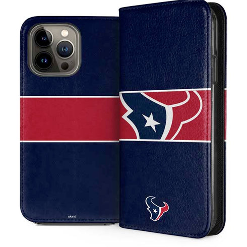 NFL Houston Texans Zone Block iPhone 13 Pro Max Folio Case
