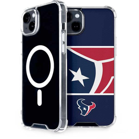 NFL Houston Texans Zone Block iPhone 14 Plus MagSafe Case
