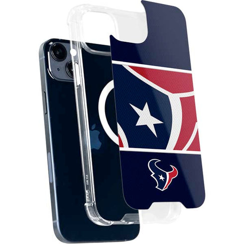 NFL Houston Texans Zone Block iPhone 14 Plus MagSafe Case