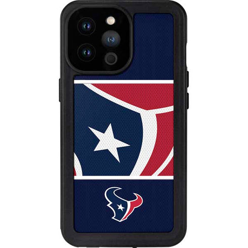 NFL Houston Texans Zone Block iPhone 14 Pro Max Waterproof Case