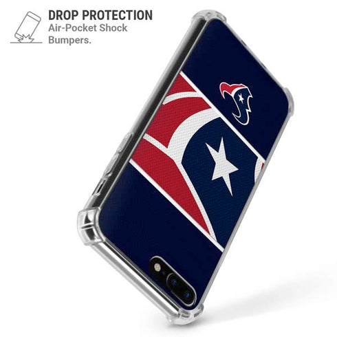 NFL Houston Texans Zone Block iPhone 7/8 Plus Clear Case