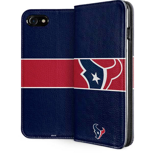 NFL Houston Texans Zone Block iPhone SE (2nd & 3rd Gen) Folio Case