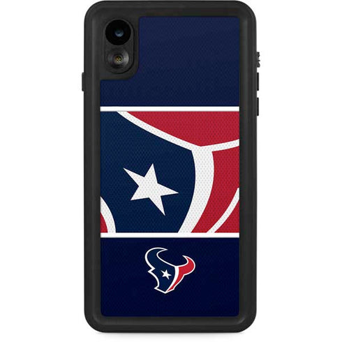 NFL Houston Texans Zone Block iPhone XR Waterproof Case