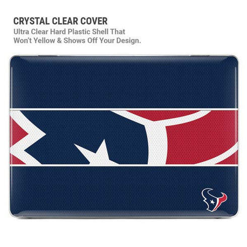 NFL Houston Texans Zone Block MacBook Pro 16in (2019-20) Case plus Skin