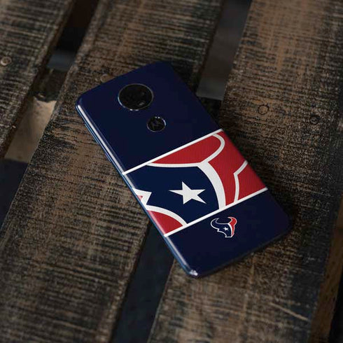 NFL Houston Texans Zone Block Moto E5 Plus Skin