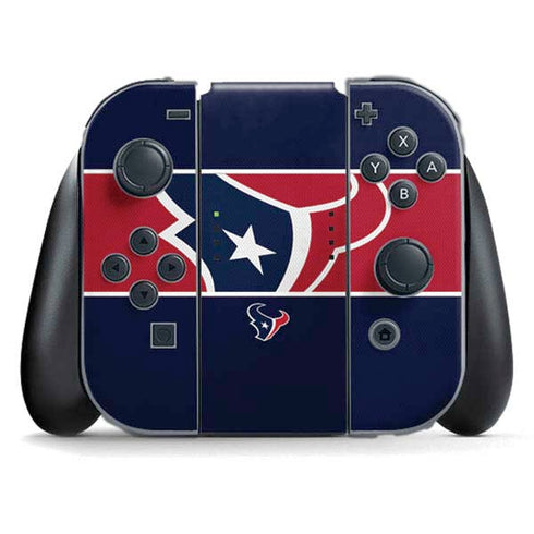 NFL Houston Texans Zone Block Nintendo Switch (2017-2021) Joy-Con Controller Skin