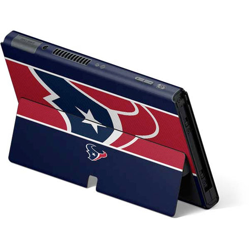 NFL Houston Texans Zone Block Nintendo Switch OLED (2021) Skin