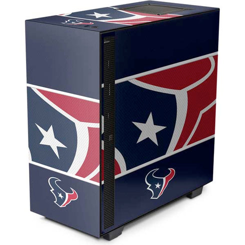 NFL Houston Texans Zone Block NZXT H510 Compact ATX Mid-Tower Case Skin