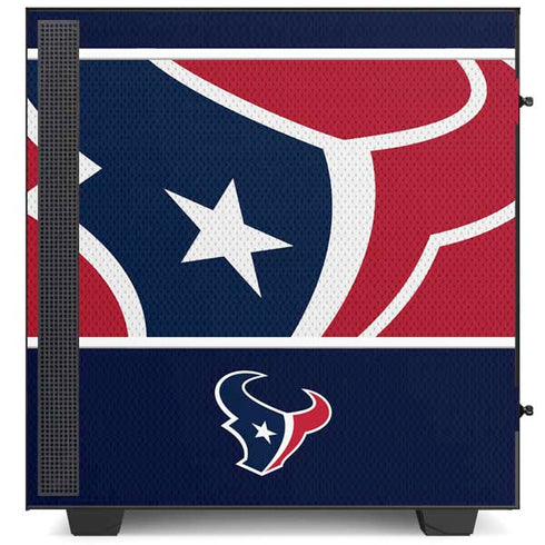 NFL Houston Texans Zone Block NZXT H510 Compact ATX Mid-Tower Case Skin