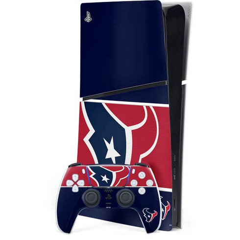 NFL Houston Texans Zone Block PS5 Slim Digital Edition Console Skin