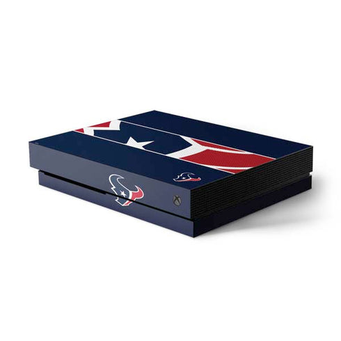 NFL Houston Texans Zone Block Xbox One X Console Skin