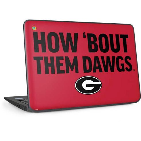 University of Georgia How Bout Them Dawgs HP Chromebook Skin